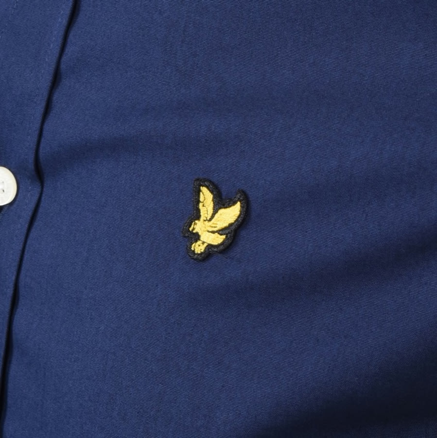 Alternative Image for ProductLyle And Scott Slim Fit Long Sleeve Shirt Navy3